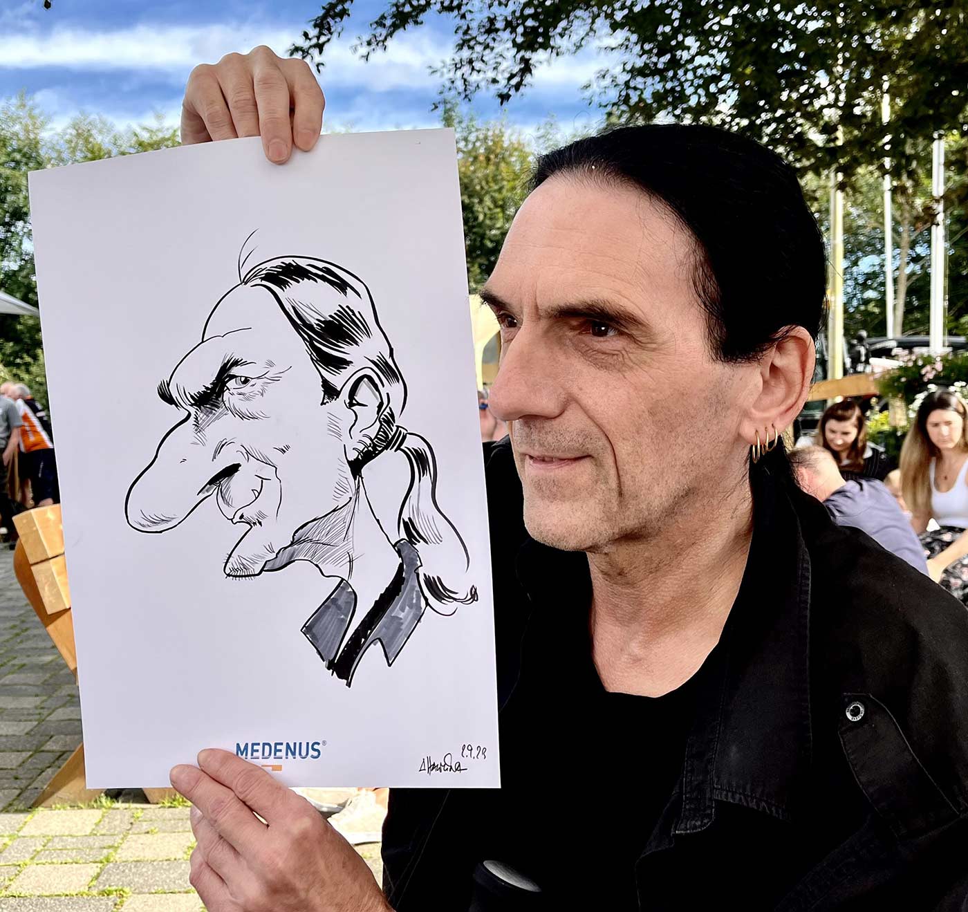 Schnellzeichner Arnd Hawlina erstellt Karikaturen während Ihrer Veranstaltung