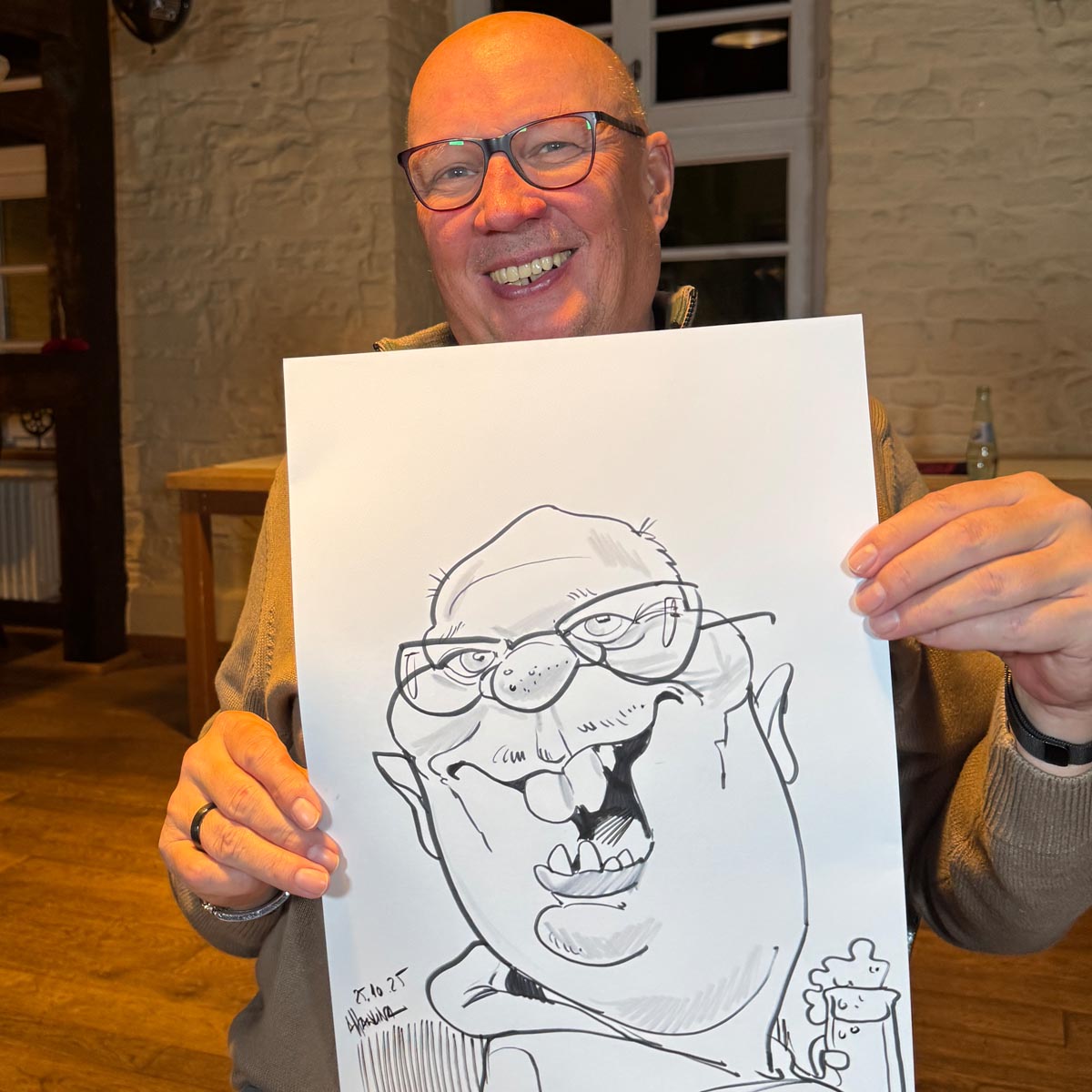 Karikatur von Event-Karikaturist Arnd Hawlina Karikatur von Event-Karikaturist Arnd Hawlina
