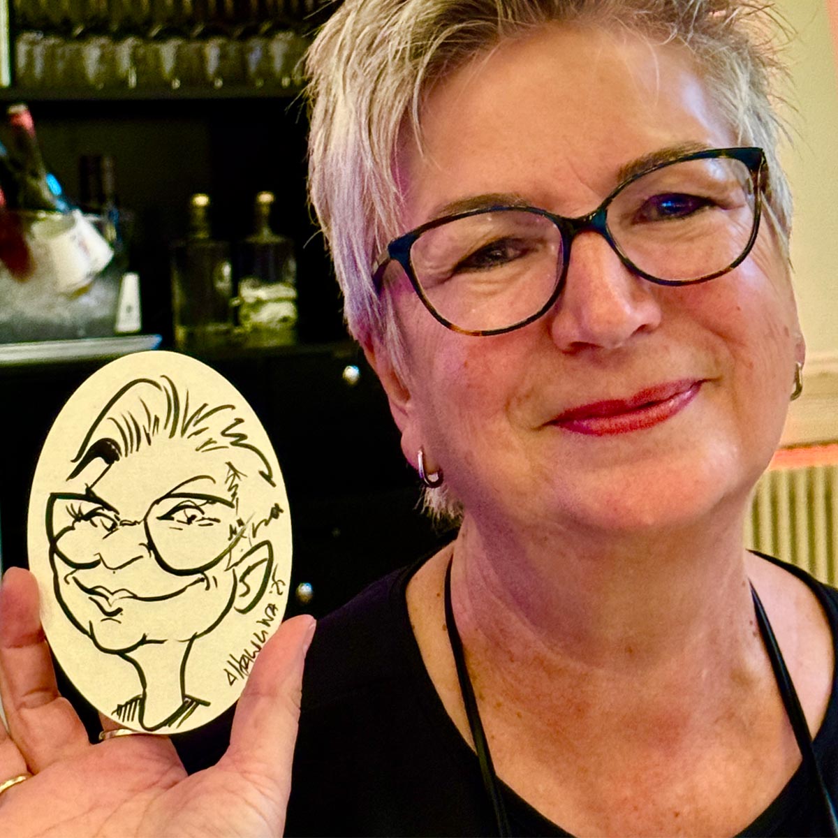 Karikatur von Event-Karikaturist Arnd Hawlina Karikatur von Event-Karikaturist Arnd Hawlina