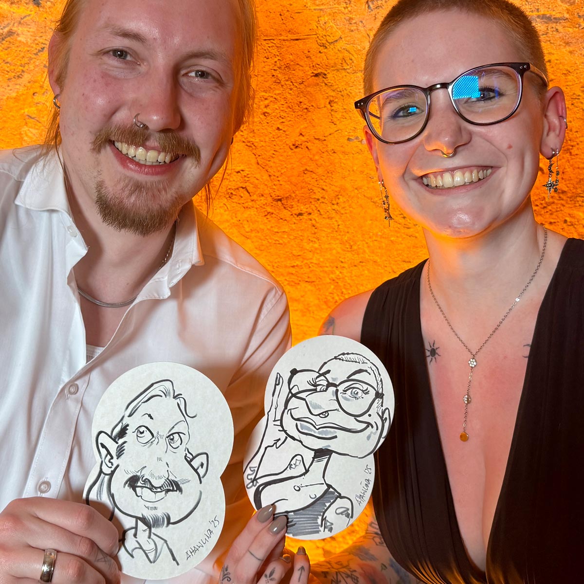 Karikatur von Event-Karikaturist Arnd Hawlina Karikatur von Event-Karikaturist Arnd Hawlina