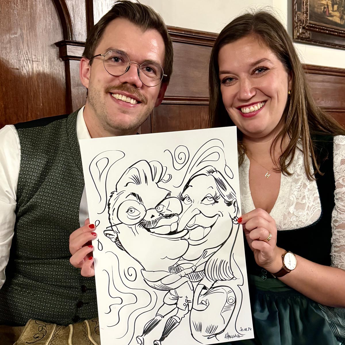 Karikatur von Event-Karikaturist Arnd Hawlina Karikatur von Event-Karikaturist Arnd Hawlina