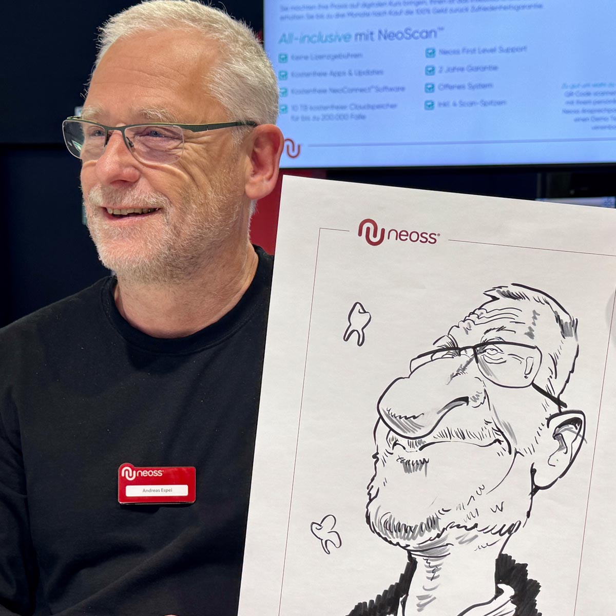 Karikatur von Messe-Karikaturist Arnd Hawlina Karikatur von Messe-Karikaturist Arnd Hawlina