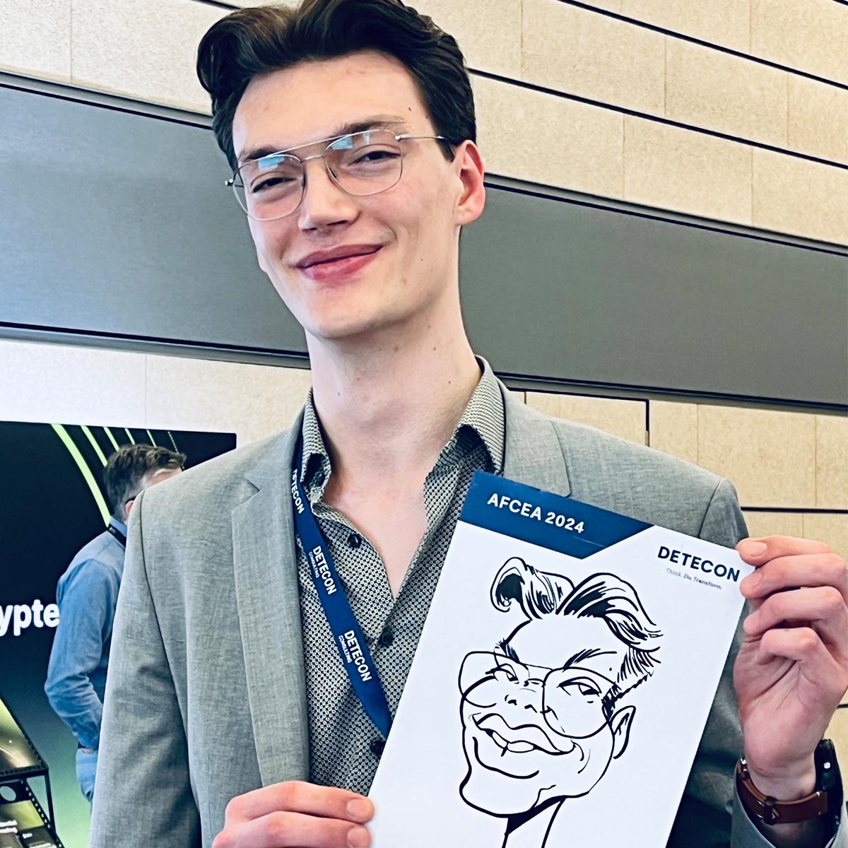 Karikatur von Messe-Karikaturist Arnd Hawlina Karikatur von Messe-Karikaturist Arnd Hawlina