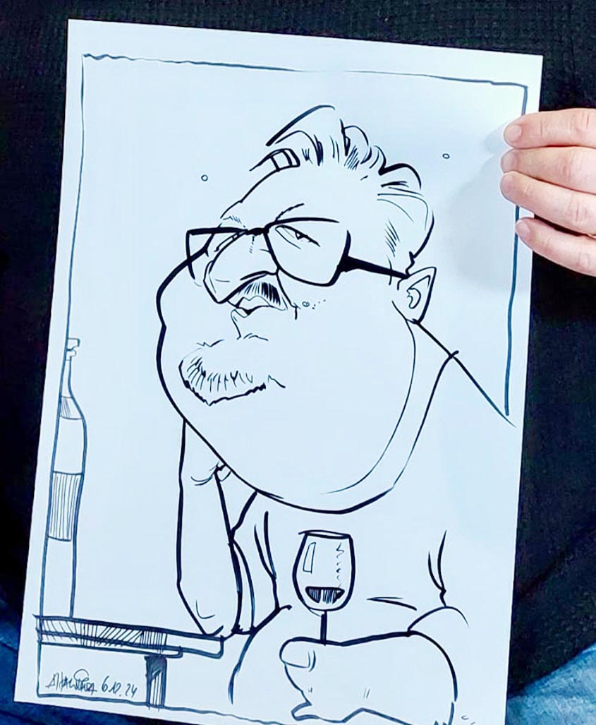 Karikatur von Schnellzeichner & Karikaturist Arnd Hawlina