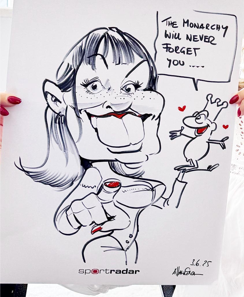 Karikatur von Schnellzeichner & Karikaturist Arnd Hawlina