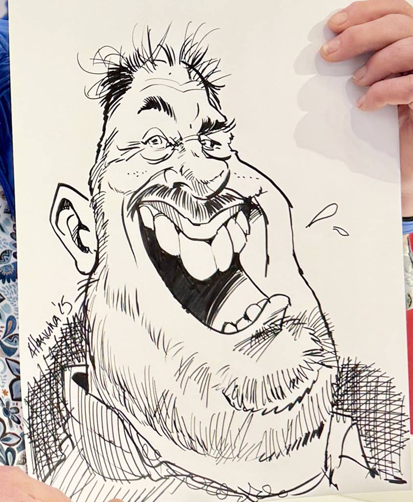 Karikatur von Schnellzeichner & Karikaturist Arnd Hawlina