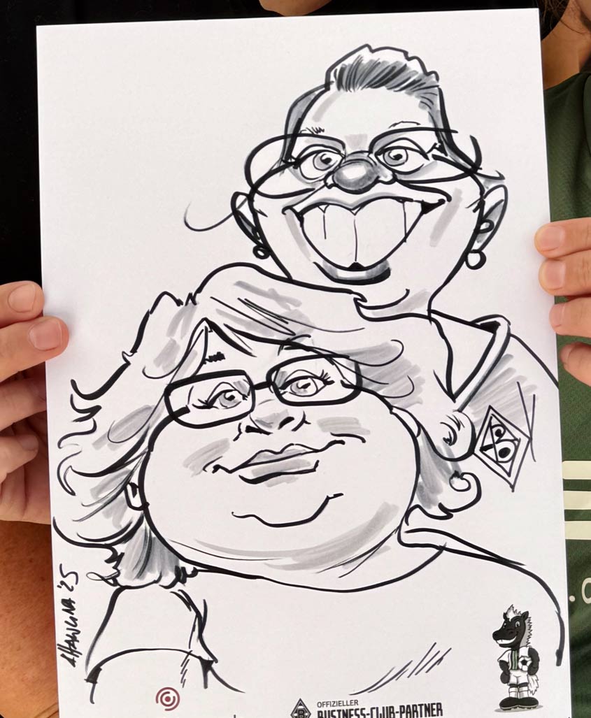 Karikatur von Schnellzeichner & Karikaturist Arnd Hawlina