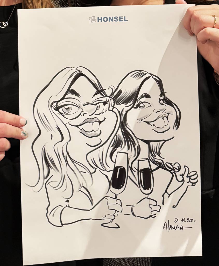 Karikatur von Schnellzeichner & Karikaturist Arnd Hawlina